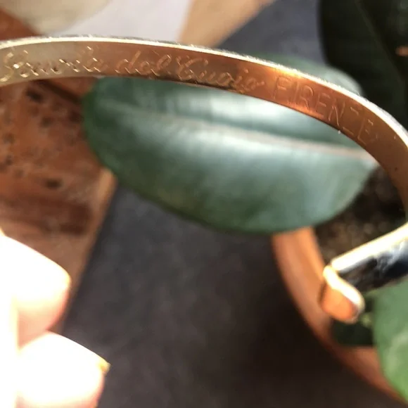 Vintage Italian 24k plated snakeskin bangles bracelets-pick for custom post. - Picture 8 of 11